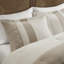 Ensemble de literie de luxe très grand, style confort polyester, chic taupe