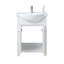 Ensemble de meuble-lavabo simple blanc 24 po
