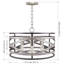 3 - Light Drum Chandelier Adjustable Hanging