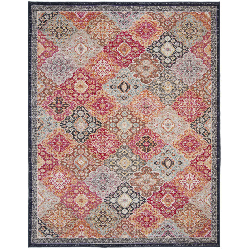 Tapis oriental d'intérieur / extérieur Griffeth Performance, Rectangle 8 pi x 10 pi
