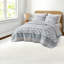 Ensembles de literie en coton turquoise, ensemble de courtepointe très grand, confort de chambre à coucher moderne réversible