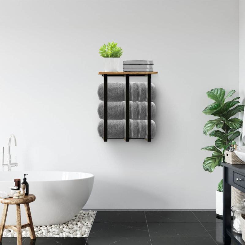 Rummanah 3 Wall Mounted Required Towel Rack