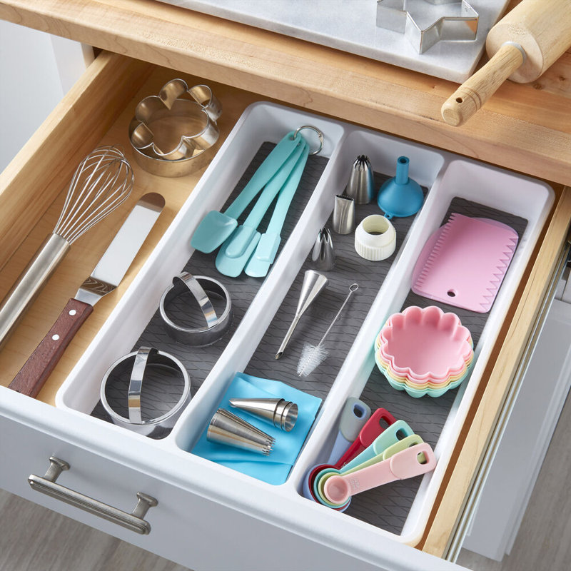3 Compartment Multi-Purpose Drawer Organizer