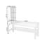 Bureau rectangulaire en bois massif brun-118231090
