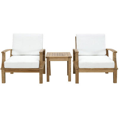 Modway Marina 3 Piece Outdoor Patio Teak Set