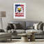 «Patriotic Bald Eagle», reproduction encadrée sous verre, conception de The Wands Want-122786615-122786608
