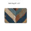 Multicolore tapis de salle de bain rustique à chevrons 20 x 32 po