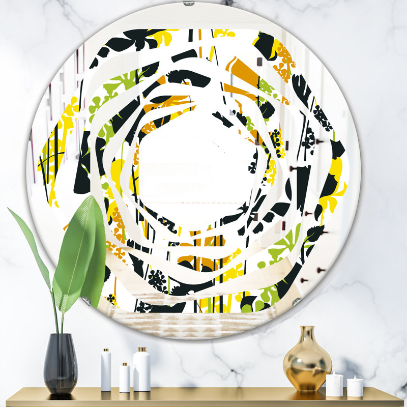 Miroir mural Whirl Summer Meadow, H 24 po x l 24 po