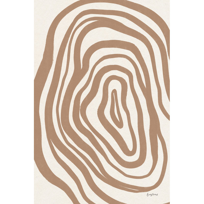 «Organic Abstract II», reproduction encadrée sur toile par Becky Thorns, H 36 po x l 24 po, Imprimé avec cadre noir, Oui