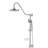 Stainless Steel Shower With Handheld And 8" Rain - Corrosion Proof Dual Head Adjustable Slide Bar