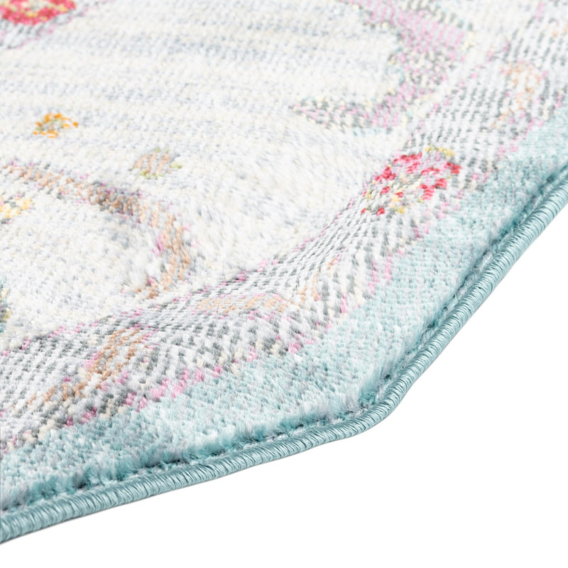 Paragon Floral Indoor Rug, Octagon 6' x 6'