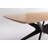 69.4" W 6-Person Rectangular Solid and Manufactured Wood Dining Table with Metal Legs-972372272