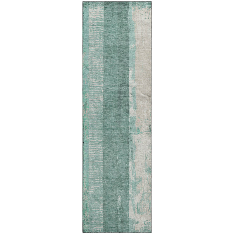 Premium Machine Washable Mehara AMF1689 Stripes Rug, Runner 2'3" x 7'6"