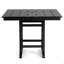 Ensemble repas d'extérieur 3 pièces en PEHD noir avec table carrée et 2 fauteuils-1430586918