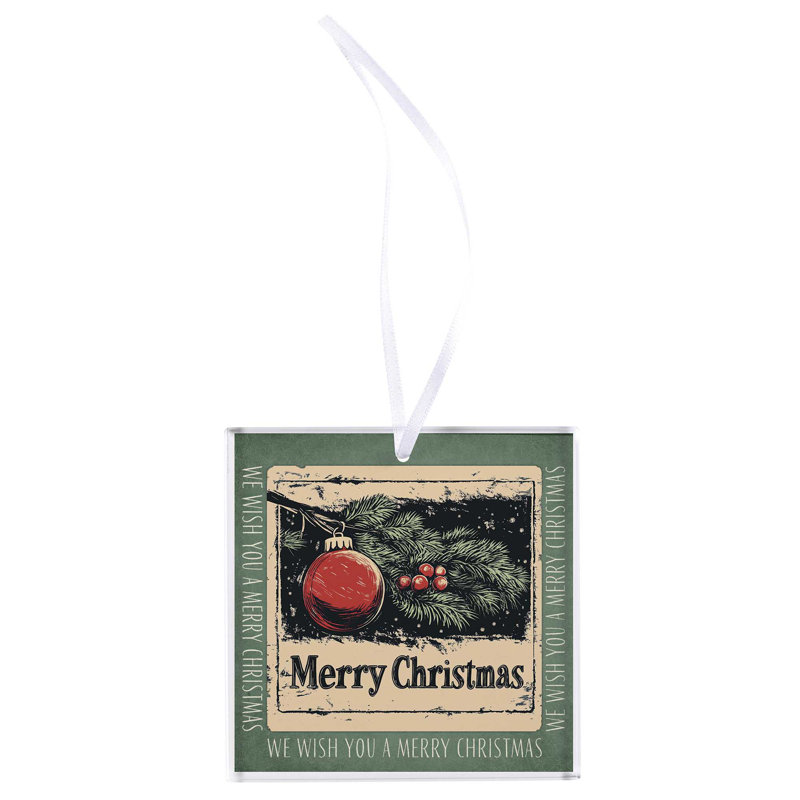 Ornement We Wish You A Merry Christmas