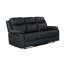 Canapé inclinable 3 pièces blanc avec causeuse et fauteuil inclinable avec lumières DEL Blanche
