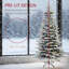 Arbre de Noël artificiel enneigé 6,5 pi avec lumières DEL multifonctionnelles