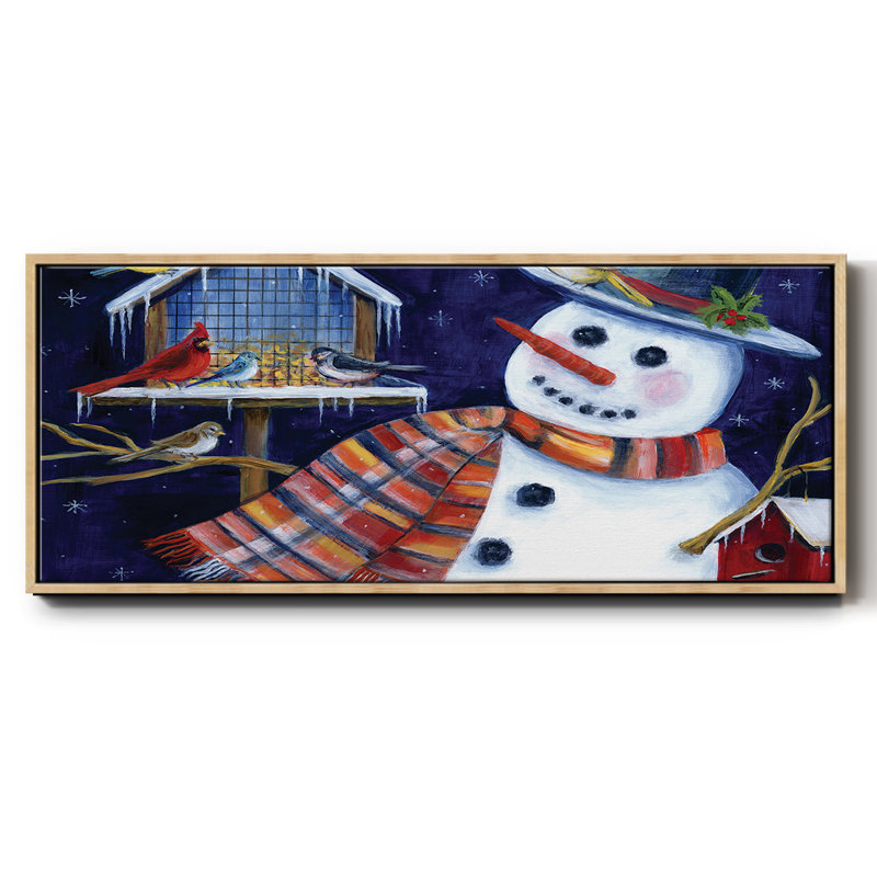 Snow Friends - Toile encadrée, H 20 po x l 50 po