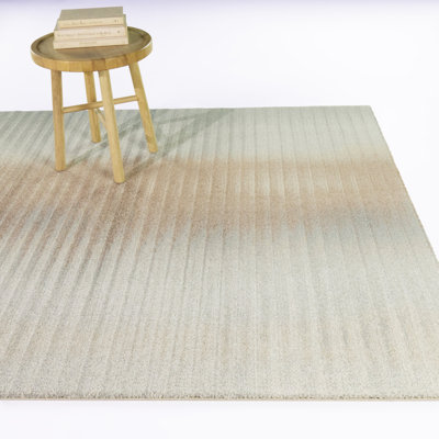 Tapis abstrait moderne beige/rouille Niehaus