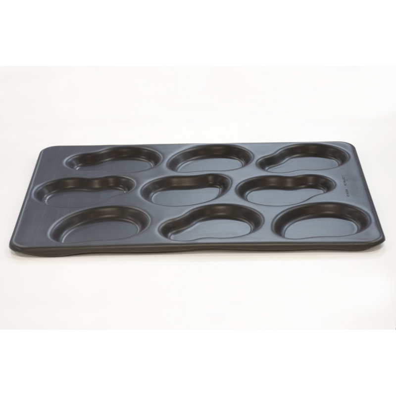 LloydPans Kitchenware 12.88 by17.88 Inch 9-Cavity Irregular Egg Pan - DK