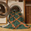 Machine Washable Trellis Green Area Rug-437414862