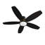 Ventilateur de plafond intelligent à courant continu avec lumière DEL et télécommande-872548627-932210065