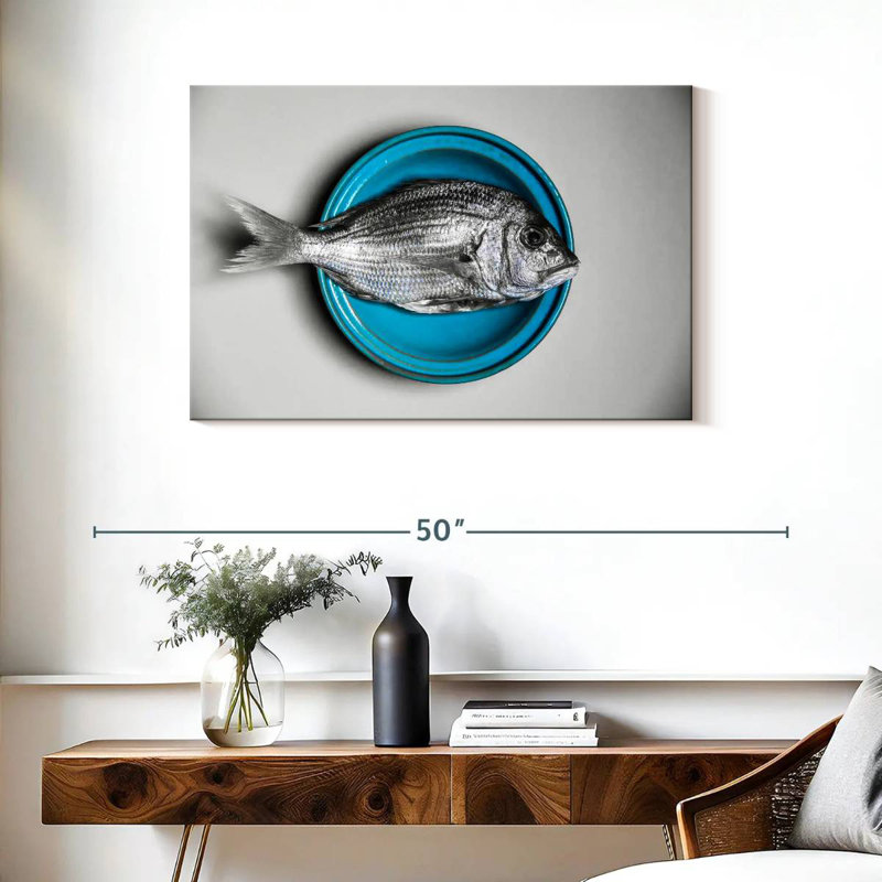 Yarlin Plate Of Fish, 24" H x 36" W