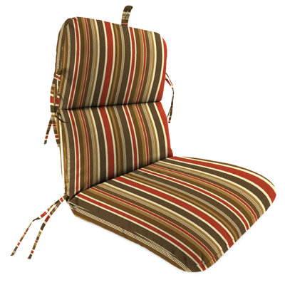 22" x 45" Outdoor Chair Cushion with Ties and Loop