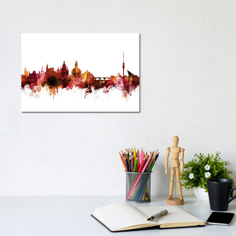 Dresden, Germany Skyline by Michael Tompsett - Wrapped Canvas Gallery-Wrapped Canvas Giclée, 20.32 cm H x 30.48 cm W