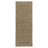 Distressed Homage Hand Knotted Wool Geometric Area Rug