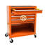 Chariot orange à 4 outils avec roulettes - construction stable en acier et utilisation sans effort - tiroir à roulement pour la gestion des outils de garage-544317050