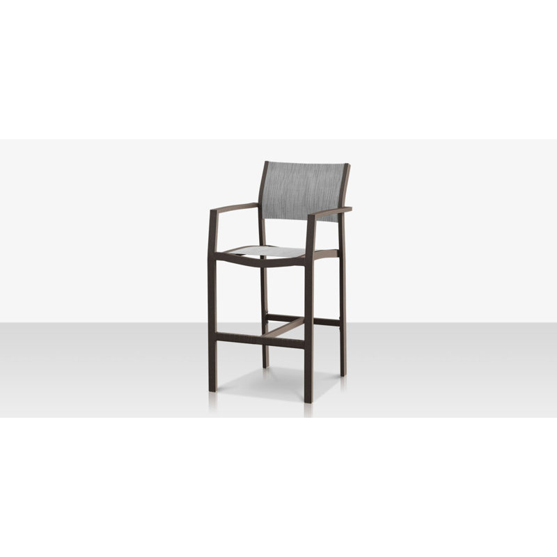 Chaise de bar Fusion, Platine Metallica, Gris Tex