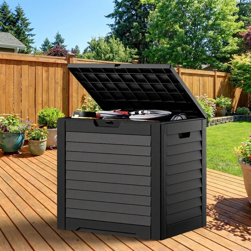 Coffre de terrasse verrouillable en résine 31 gallons Edrosie Inc
