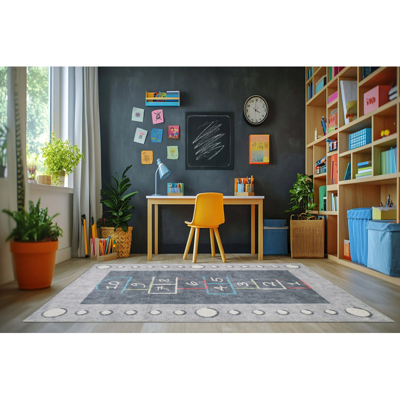 Trym Rectangle Machine Woven Polyester Rug, Rectangle 4' x 6'