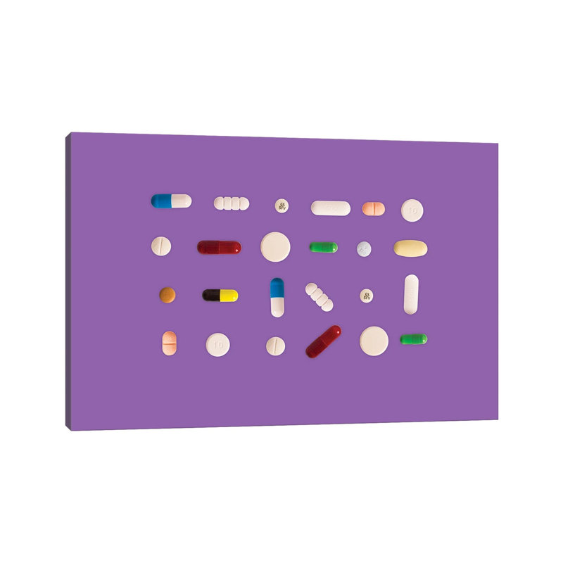 Pill Mix by Pepino De Mar - Wrapped Canvas Print, 66.04 cm H x 45.72 cm W x 3.175 cm D