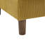 Canapé modulable 3 places avec méridienne, profondeur 149 cm, revêtement en velours côtelé jaune antique, largeur 246 cm, structure en bois massif, coussins garnis, hauteur 89 cm, poids 86 kg