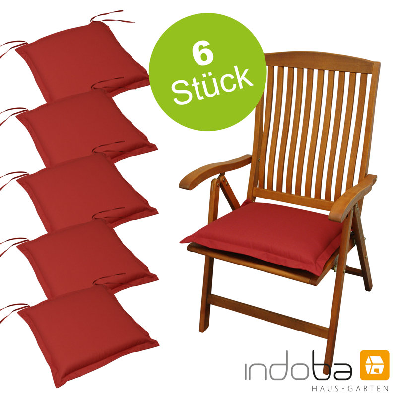 Premium Dining Chair Cushion, Red