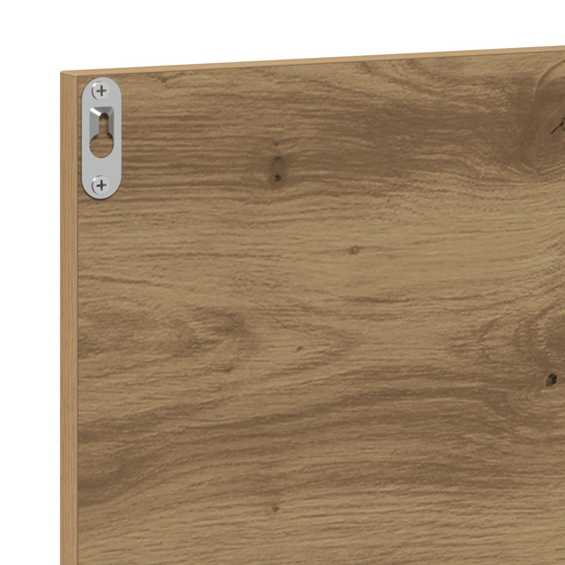 Rectangle Mirror, 37 cm H x 90 cm W, Artisan Oak