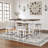 Daiah Pine Solid Wood Base Dining Table
