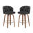 Swivel Upholstered Counter & Bar Stool With Wood Frame (Set Of 2)-117969101-117969104