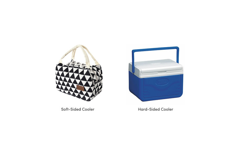 coolers, soft-sided coolers, hard-sided coolers