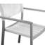 Chaises de salle à manger d'extérieur 6 pièces Banga de Pangea Home - Chaises de patio modernes en aluminium avec corde à séchage rapide et conception résistante aux intempéries - Chaise empilable - Livré assemblé-61415899