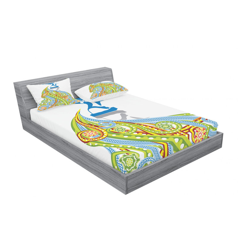 Microfiber Sheet Set, Queen Sheet Set with Fitted Sheet