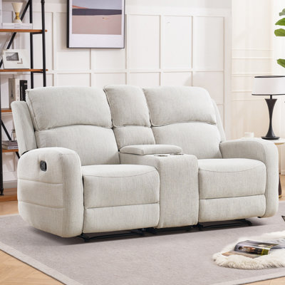 Causeuse inclinable manuelle avec console l 70,8 po Layelle