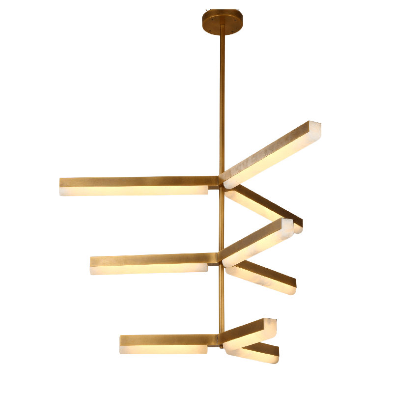 Stratus Branch Alabaster LED Chandelier