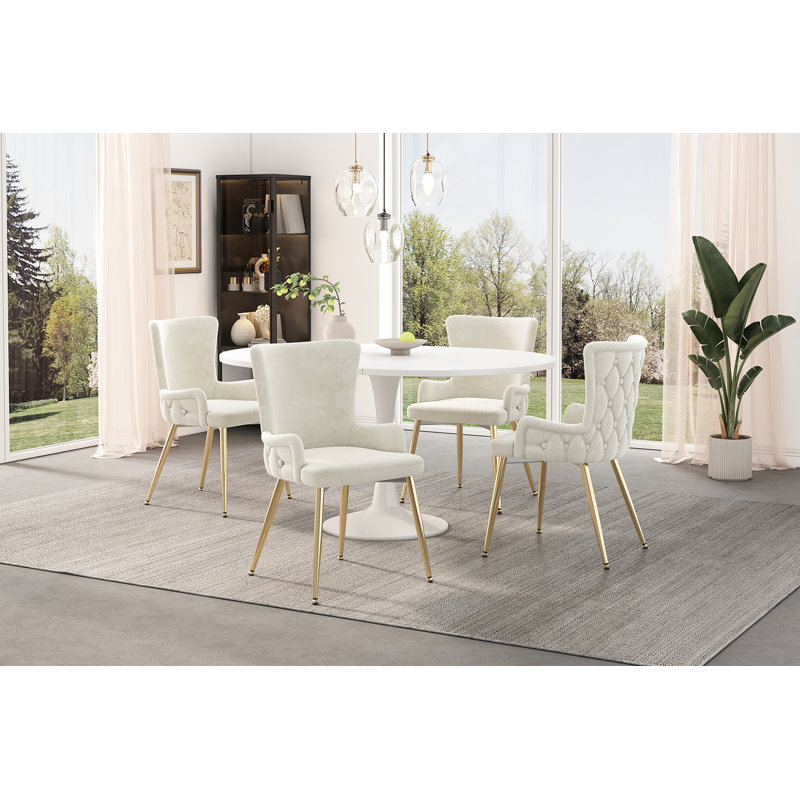 Chaises de salle à manger Ellington, Beige, 6