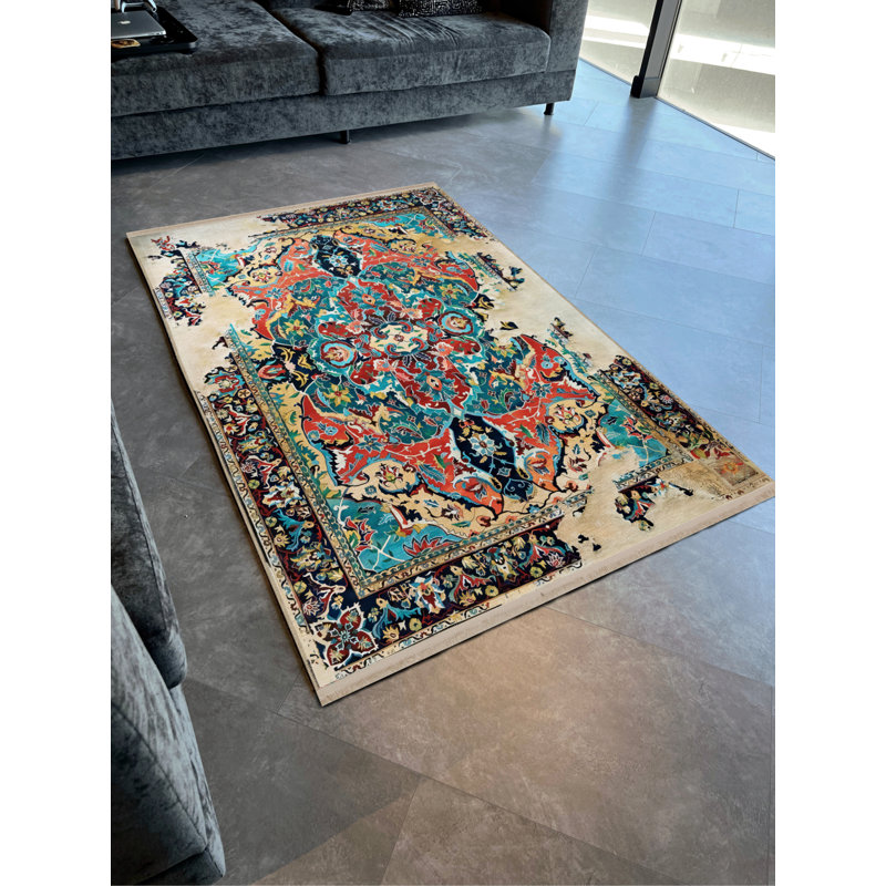 Tapis rectangulaire Xaven, Rectangle 2 pi 8 po x 5 pi