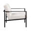 Chaise d'appoint - Métal blanc stationnaire avoine