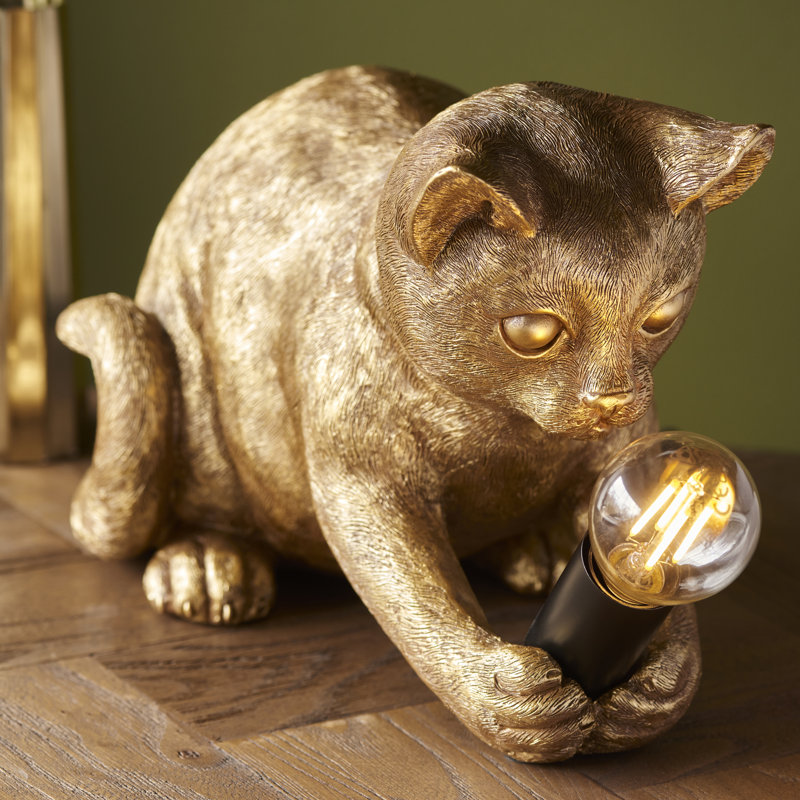 Switzer Resin Novelty Lamp, Gold