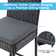 Wicker Outdoor 30" Bar Stool with Cushion (Set of 2）